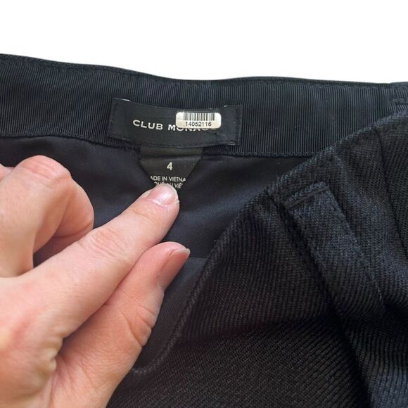 Club Monaco Dark Gray Pleated Mini Skirt 4 - Picture 4 of 5